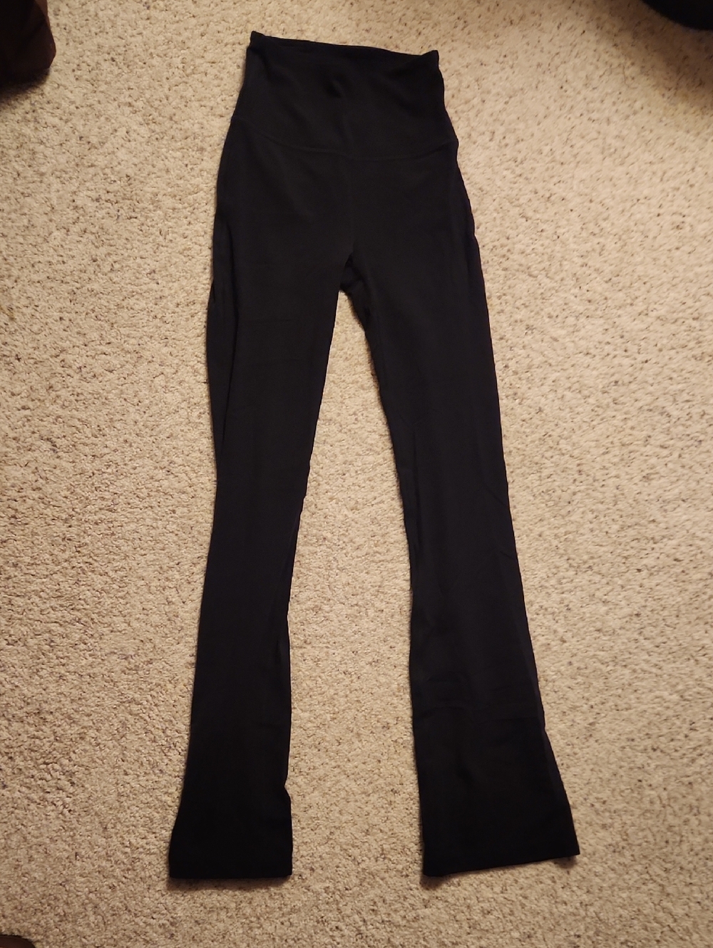 Lululemon Women's High-Waist Black Flare Yoga Pants, Size 2